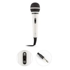 OneConcept Multimedia [second Choix] BTF11 Micro Dynamique -Audio-et-HiFi Soldes 10003650 yy 0003 detail auna CD 202WH weisses Sprach und Gesangsmikrofon