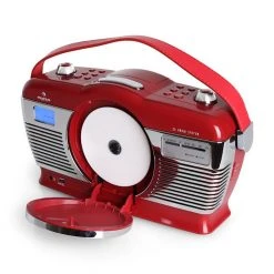 Auna Radios Rétros RCD-70 Radio Rétro 11 Auna Radios Rétros RCD-70 Radio Rétro -Audio-et-HiFi Soldes 10008986 yy 0004 titel offen auna mcp69 retroradio red