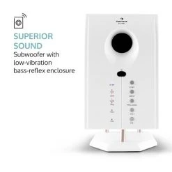 Auna Systèmes D´enceintes 5.1 Areal 525 WH Soundsystem 5.1 -Audio-et-HiFi Soldes 10022257 yy 0005 logo auna Areal 525 WH weiss Lautsprechersystem