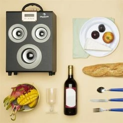 Auna Multimedia Central Park Enceintes Bluetooth 2.1 -Audio-et-HiFi Soldes 10022755 yy 0003 ambient auna Central Park Bluetooth Lautsprecher silber