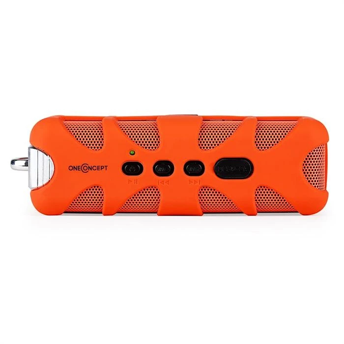 OneConcept Multimedia Orange Know Enceinte Bluetooth 4 OneConcept Multimedia Orange Know Enceinte Bluetooth – Image 2
