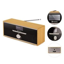 Auna Radios Bluetooth Weimar Radio Numérique -Audio-et-HiFi Soldes 10026419 yy 0005 front auna Weimar DAB Radio Internet Radio reedit