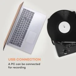 Auna Multimedia [second Choix] Peggy Sue Platine Vinyle Rétro -Audio-et-HiFi Soldes 10027037 uk 0003 logo auna Peggy Sue Retro Plattenspieler LP USB schwarz