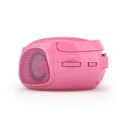 Auna Lecteurs CD & MP3 [second Choix] Roadie CD Boombox -Audio-et-HiFi Soldes 10029815 yy 0006 side auna Roadie Boombox CD AM FM Radio USB BT pink