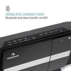 Auna Multimedia [second Choix] Chaîne Stéréo Verticale V-20 DAB -Audio-et-HiFi Soldes 10029926 0005 logo auna V20 DAB Vertikal Stereoanlage schwarz reedit