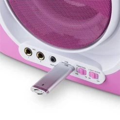 Auna Multimedia Kara Illumina Chaîne Karaoké -Audio-et-HiFi Soldes 10030549 yy 0004 titel usb sd auna Kara Illumina Karaokemaschine LED CD pink reedit