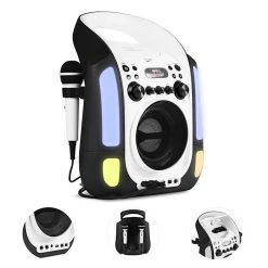 Auna Multimedia [second Choix] Kara Illumina Chaîne Karaoké -Audio-et-HiFi Soldes 10030550 0003 Detail auna Kara Illumina Karaokmaschine LED CD schwarz