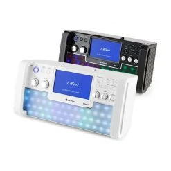 Auna Multimedia DiscoFever LED Chaîne Karaoké -Audio-et-HiFi Soldes 10030798 yy 0008 variant auna DiscoFever LED Bluetooth Karaokeanlage weiss