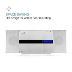 Auna Multimedia [second Choix] Chaîne Stéréo Verticale V-20 DAB -Audio-et-HiFi Soldes 10031466 0004 logo auna V20 DAB Vertikal Stereoanlage silber weiss reedit