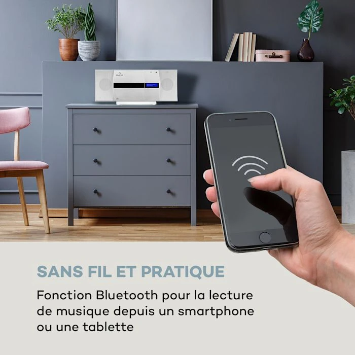 Auna Multimedia Chaîne Stéréo Verticale V-20 DAB 5 Auna Multimedia Chaîne Stéréo Verticale V-20 DAB – Image 3