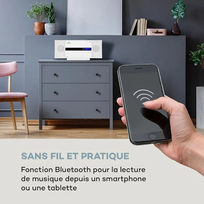 Auna Multimedia Chaîne Stéréo Verticale V-20 DAB 5 Auna Multimedia Chaîne Stéréo Verticale V-20 DAB – Image 3