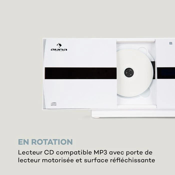 Auna Multimedia Chaîne Stéréo Verticale V-20 DAB 6 Auna Multimedia Chaîne Stéréo Verticale V-20 DAB – Image 4
