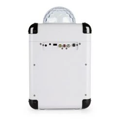 Auna Multimedia Rockstage LED Chaîne Karaoké -blanc -Audio-et-HiFi Soldes 10032180 yy 0006 titel back auna Rockstar LED Karaokeanlage weiss
