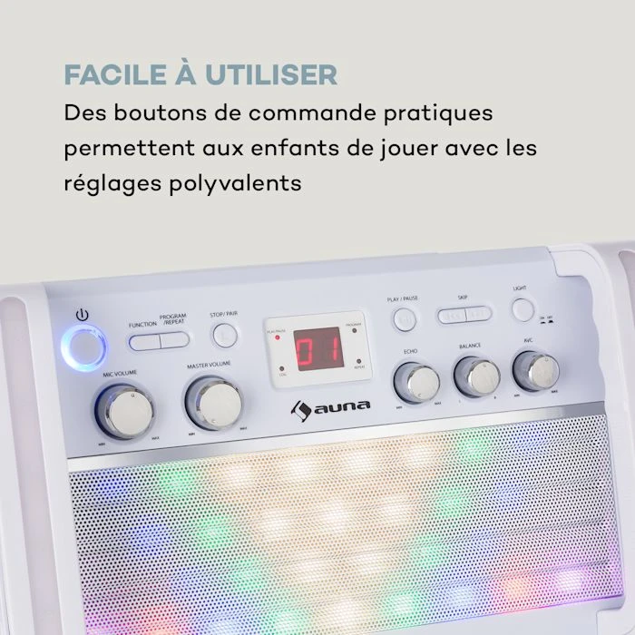 Auna Multimedia DiscoFever Chaîne Karaoké 2.0 BT 8 Auna Multimedia DiscoFever Chaîne Karaoké 2.0 BT – Image 6