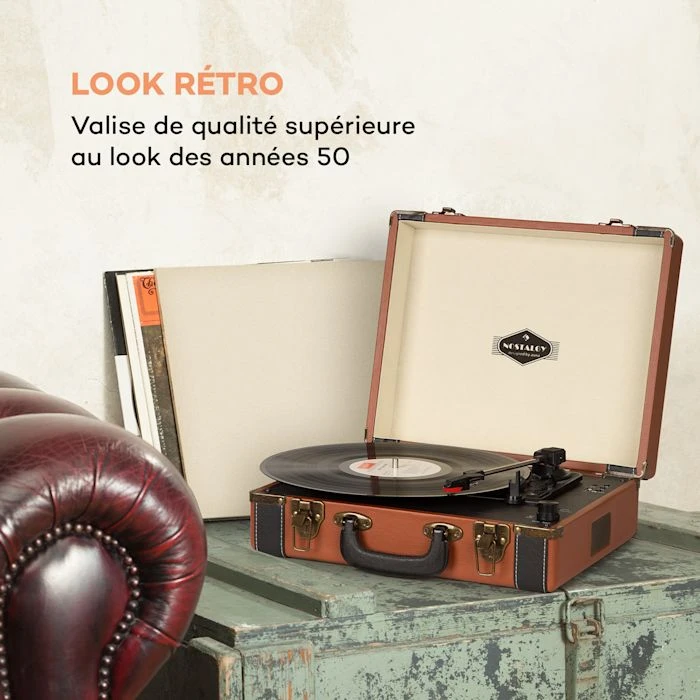 Auna Platines Retro Jerry Lee BT Platine Vinyle 4 Auna Platines Retro Jerry Lee BT Platine Vinyle – Image 2