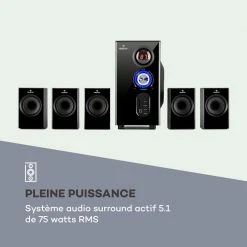 Auna Systèmes D´enceintes 5.1 Concept 520 5.1 Système D'enceintes -Audio-et-HiFi Soldes 10033066 fr 0003 logo