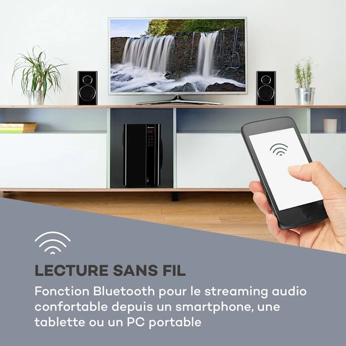 Auna Systèmes D´enceintes 5.1 Areal Touch 5.1 Système D'enceintes 4 Auna Systèmes D´enceintes 5.1 Areal Touch 5.1 Système D'enceintes – Image 2