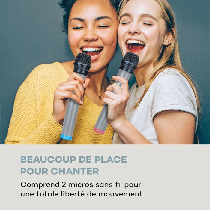 Auna Multimedia Karaboom 100 Sing Enceine Colonne Karaoké 4 Auna Multimedia Karaboom 100 Sing Enceine Colonne Karaoké – Image 2