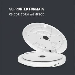 OneConcept Lecteurs CD & MP3 CDC 100 BT Discman -Audio-et-HiFi Soldes 10033713 yy 0005 logo oneConcept CDC 100 BT Discman weiss