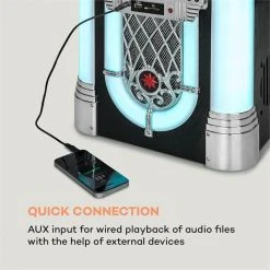 Auna Jukeboxes Kentucky Jukebox 13 Auna Jukeboxes Kentucky Jukebox -Audio-et-HiFi Soldes 10033772 yy 0006 logo auna Kentucky Jukebox weiss reedit