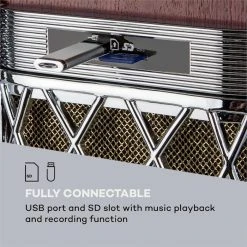 Auna Jukeboxes Graceland DAB Jukebox -Audio-et-HiFi Soldes 10033773 yy 0004 logo auna Graceland DAB Jukebox Holzoptik