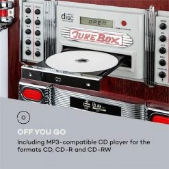 Auna Jukeboxes Graceland DAB Jukebox -Audio-et-HiFi Soldes 10033773 yy 0005 logo auna Graceland DAB Jukebox Holzoptik