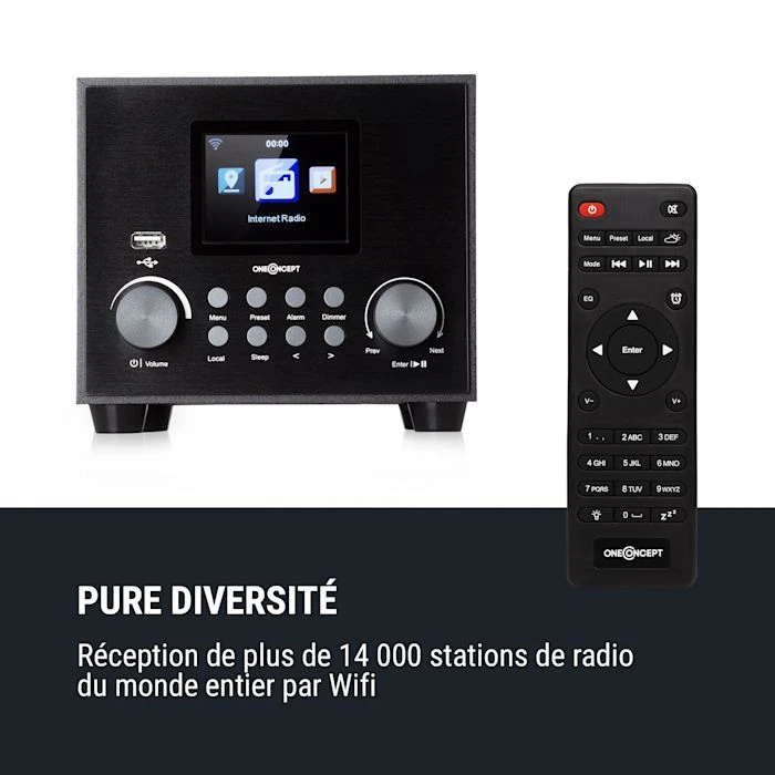 OneConcept Radios Internet Wifi Streamo Cube Radio Internet 3 OneConcept Radios Internet Wifi Streamo Cube Radio Internet – Image 2