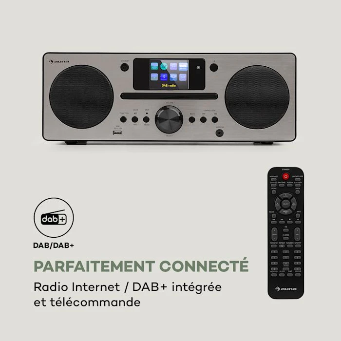 Auna Radios Internet Wifi Harvard Chaîne Compacte Radio Internet 4 Auna Radios Internet Wifi Harvard Chaîne Compacte Radio Internet – Image 2