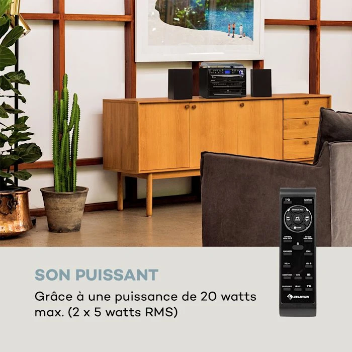 Auna Multimedia 388-DAB+ Chaîne Stéréo 4 Auna Multimedia 388-DAB+ Chaîne Stéréo – Image 2