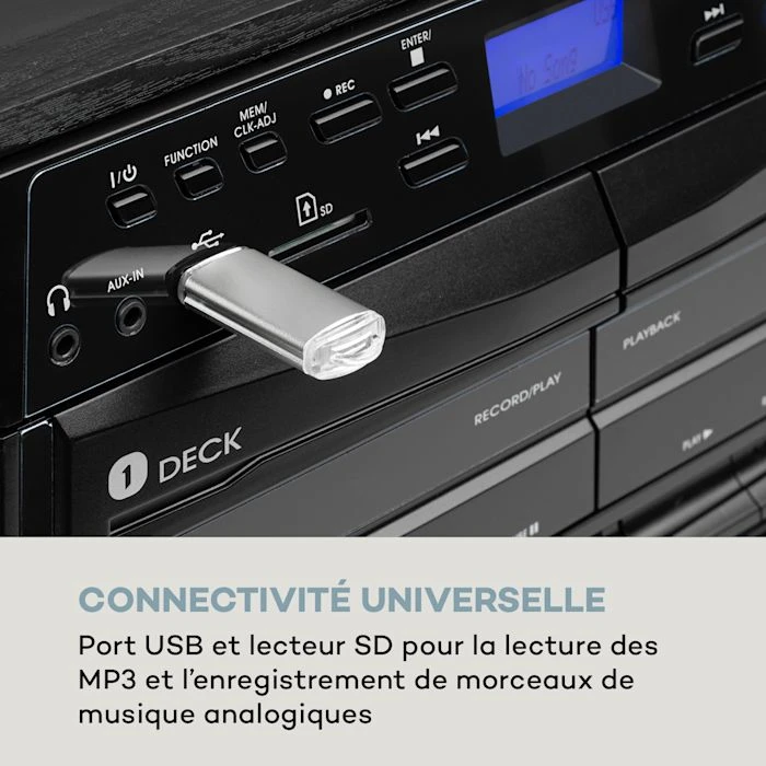 Auna Multimedia 388-DAB+ Chaîne Stéréo 8 Auna Multimedia 388-DAB+ Chaîne Stéréo – Image 6
