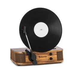 Auna Multimedia Verticalo SE Platine Vinyle Rétro BT