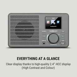 OneConcept Radios Internet Wifi TuneUp Radio Internet -Audio-et-HiFi Soldes 10034902 uk 0003 logo oneConcept TuneUp Internetradio dunkelgrau