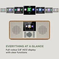 Auna Radios Internet Wifi IR-260 Radio Internet -Audio-et-HiFi Soldes 10034908 uk 0006 logo auna IR 260 Internetradio holz