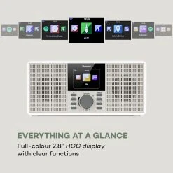 Auna Radios Internet Wifi IR-260 Radio Internet -Audio-et-HiFi Soldes 10034909 uk 0006 logo auna IR 260 Internetradio weiss