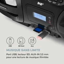 Auna Lecteurs CD & MP3 Soundblaster DAB Boombox -Audio-et-HiFi Soldes 10035222 fr 0003 logo