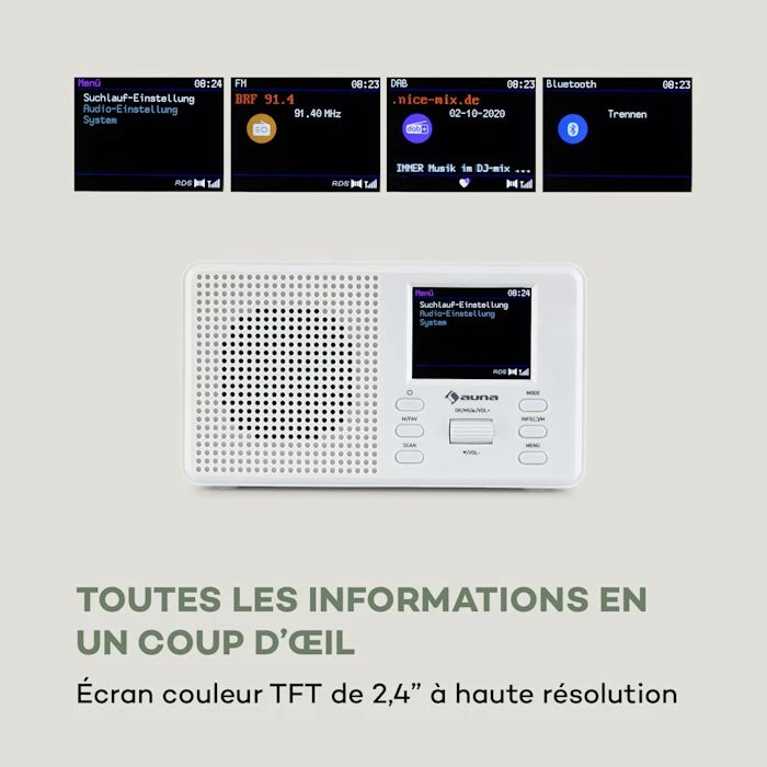 Auna Radios Numériques Commuter Radio Numérique DAB+/FM 6 Auna Radios Numériques Commuter Radio Numérique DAB+/FM – Image 4