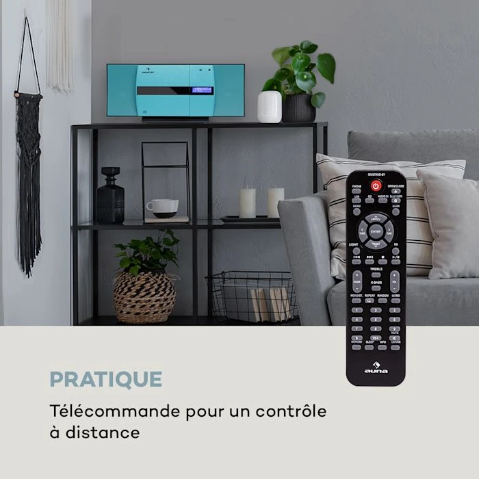 Auna Multimedia Chaîne Stéréo Verticale V-20 DAB 4 Auna Multimedia Chaîne Stéréo Verticale V-20 DAB – Image 2