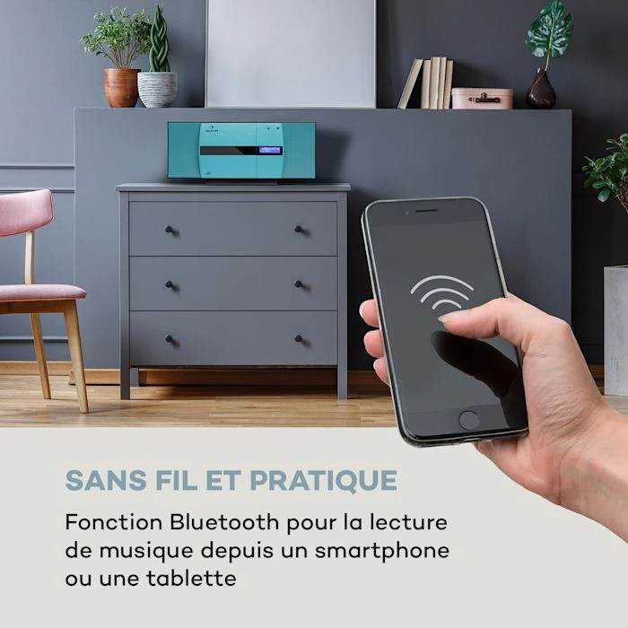 Auna Multimedia Chaîne Stéréo Verticale V-20 DAB 5 Auna Multimedia Chaîne Stéréo Verticale V-20 DAB – Image 3