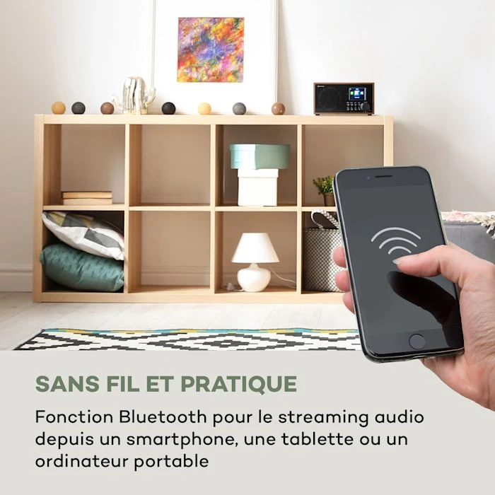 Auna Radios Internet Wifi Silver Star Mini Radio Internet Stéréo DAB+/FM 6 Auna Radios Internet Wifi Silver Star Mini Radio Internet Stéréo DAB+/FM – Image 4