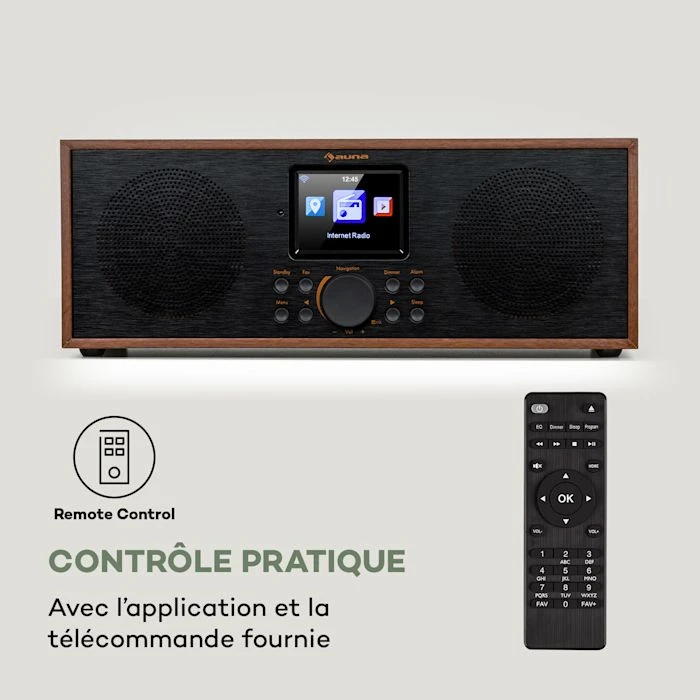 Auna Radios Internet Wifi Silver Star Radio Internet Stéréo DAB+/FM 5 Auna Radios Internet Wifi Silver Star Radio Internet Stéréo DAB+/FM – Image 3