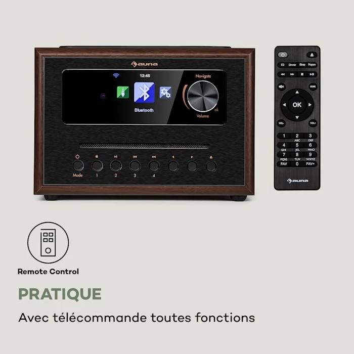 Auna Radios Numériques Silver Star CD Cube Radio 5 Auna Radios Numériques Silver Star CD Cube Radio – Image 3