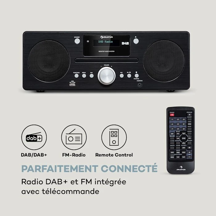 Auna Radios Numériques Micro-chaîne Stéréo Harvard DAB+ 5 Auna Radios Numériques Micro-chaîne Stéréo Harvard DAB+ – Image 3