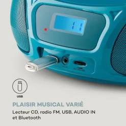 Auna Lecteurs CD & MP3 Roadie Sing CD Boombox -Audio-et-HiFi Soldes 10038358 fr 0004 logo