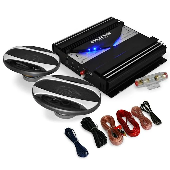 Auna Packs Sono Auto Black Line 220 Set Hifi De Voiture 3 Auna Packs Sono Auto Black Line 220 Set Hifi De Voiture