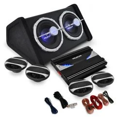 Auna Packs Sono Auto Black Line 500 Système Hifi 4.1 De Voiture