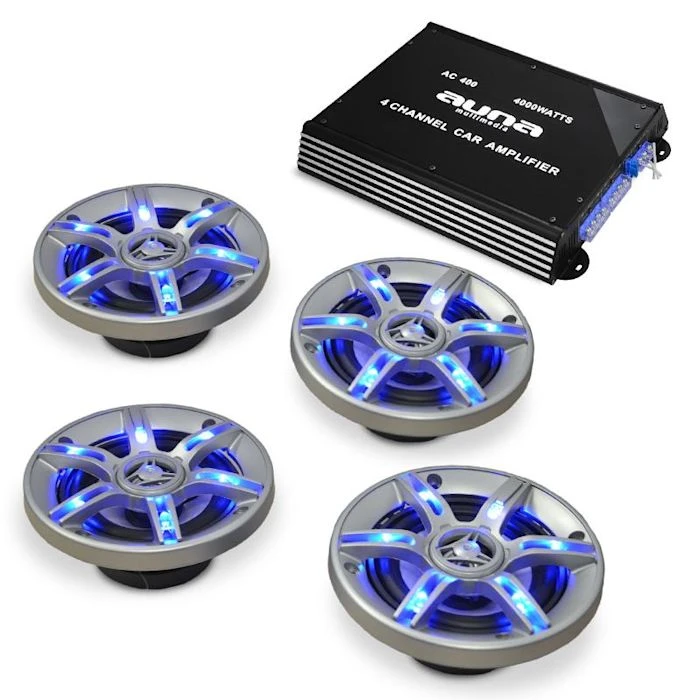 Auna Packs Sono Auto BeatPilot FX-401 Set Hifi De Voiture 3 Auna Packs Sono Auto BeatPilot FX-401 Set Hifi De Voiture