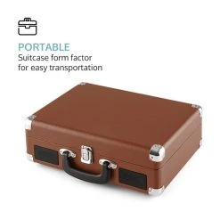 Auna Multimedia Peggy Sue Platine Vinyle Rétro -Audio-et-HiFi Soldes 60001852 yy 0005 logo Auna Peggy Sue Retro Plattenspieler LP USB braun reedit v2