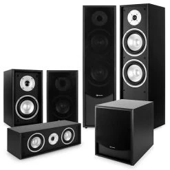 Auna Systèmes D´enceintes 5.1 Black-Line 5.1 Soundsystem 5.1